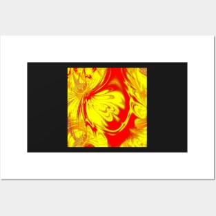 Yellow, orange and red II Posters and Art